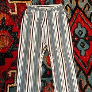 Paris Blues Multicolor Striped Women Jeans
